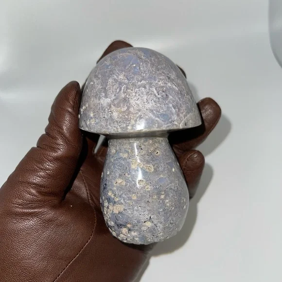 ❤️‍🔥HP❤️‍🔥 Ocean Jasper carved Mushroom B. - Picture 4 of 12